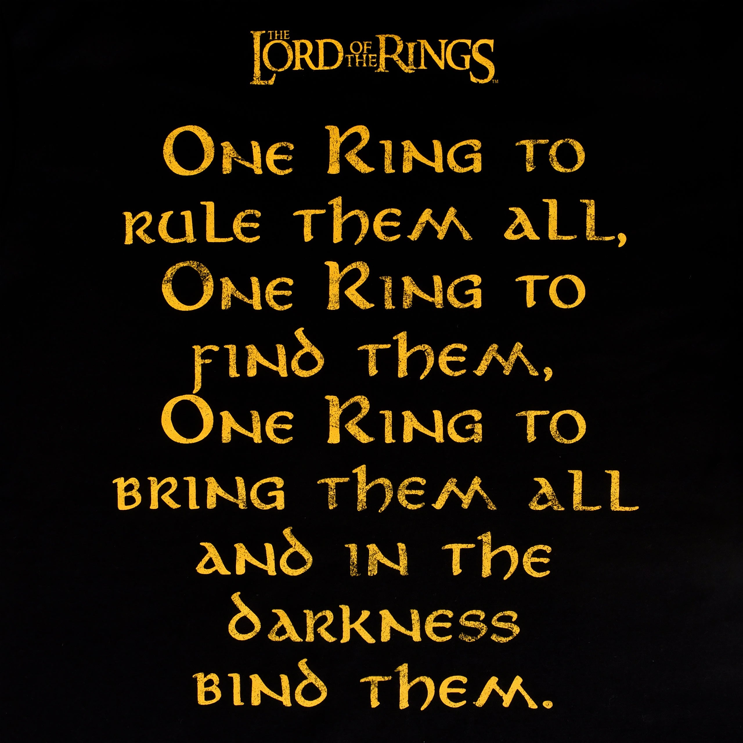 Immagine del prodotto Il Signore degli Anelli - One Ring to Rule T-shirt nera