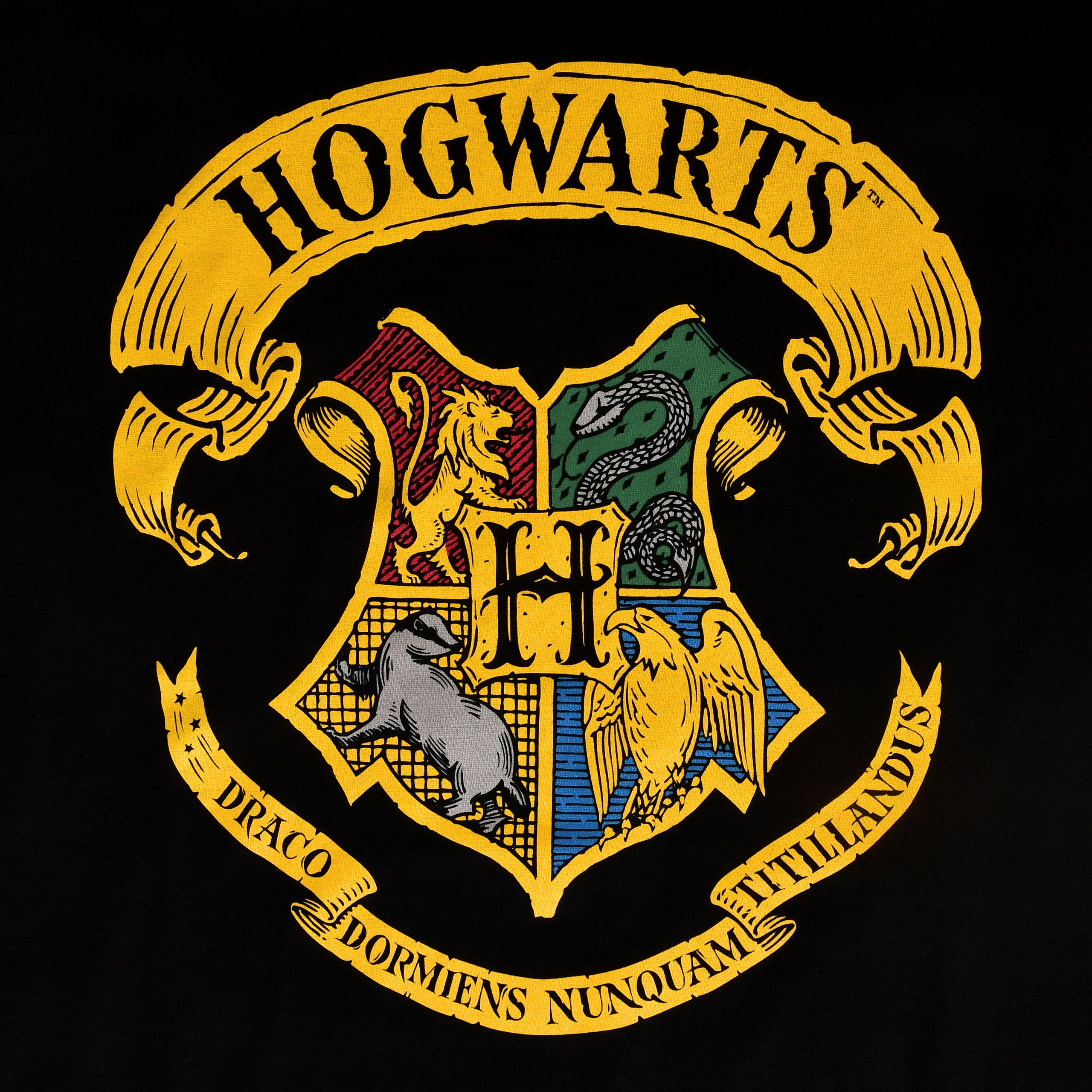 Immagine del prodotto Harry Potter - T-shirt nera con stemma di Hogwarts