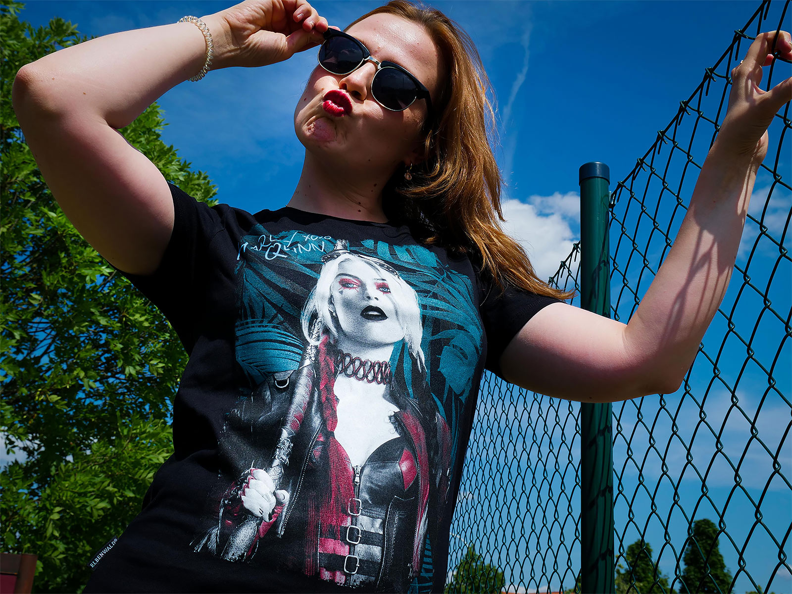Immagine del prodotto T-shirt nera di Harley Quinn - The Suicide Squad