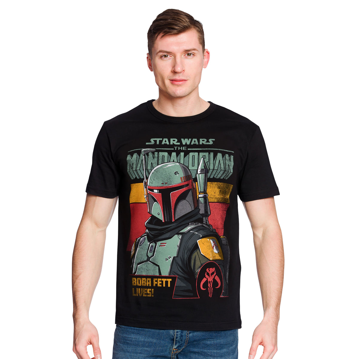 Immagine del prodotto Maglietta nera Boba Fett Lives - Star Wars Mandalorian