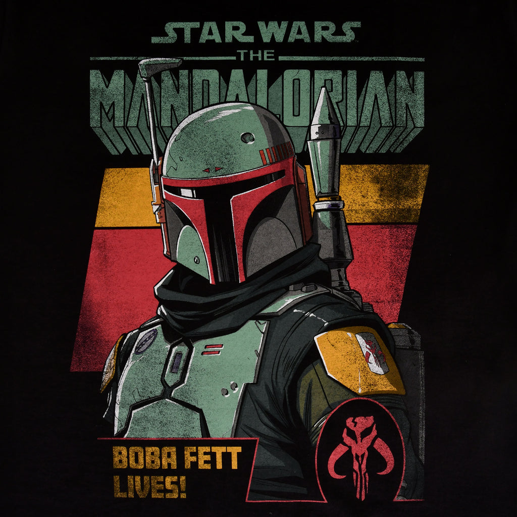 Immagine del prodotto Maglietta nera Boba Fett Lives - Star Wars Mandalorian