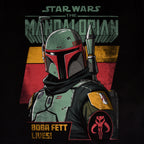 Immagine del prodotto Maglietta nera Boba Fett Lives - Star Wars Mandalorian