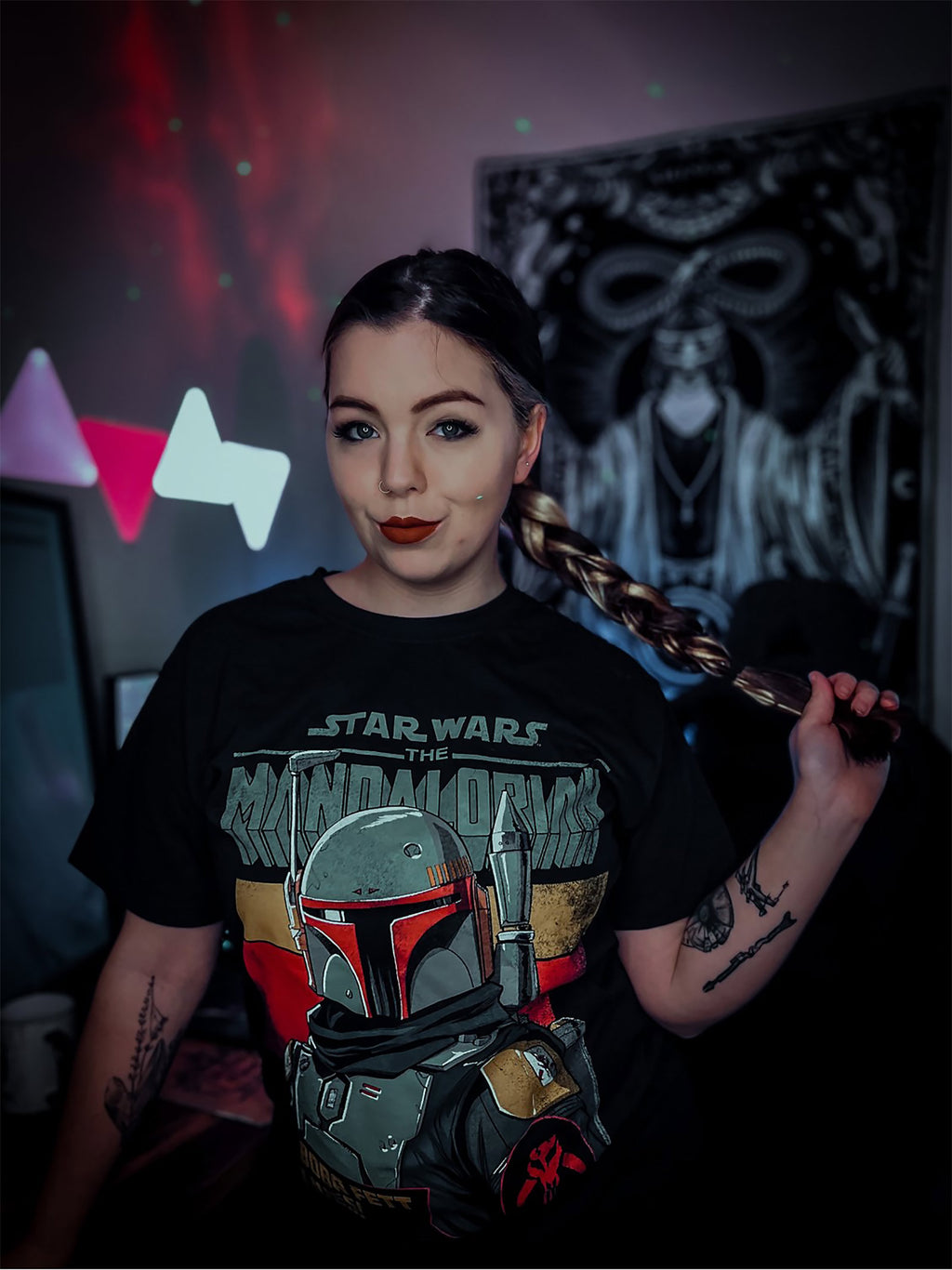 Immagine del prodotto Maglietta nera Boba Fett Lives - Star Wars Mandalorian