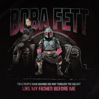 Immagine del prodotto Maglietta nera Boba Fett Throne - Star Wars Mandalorian