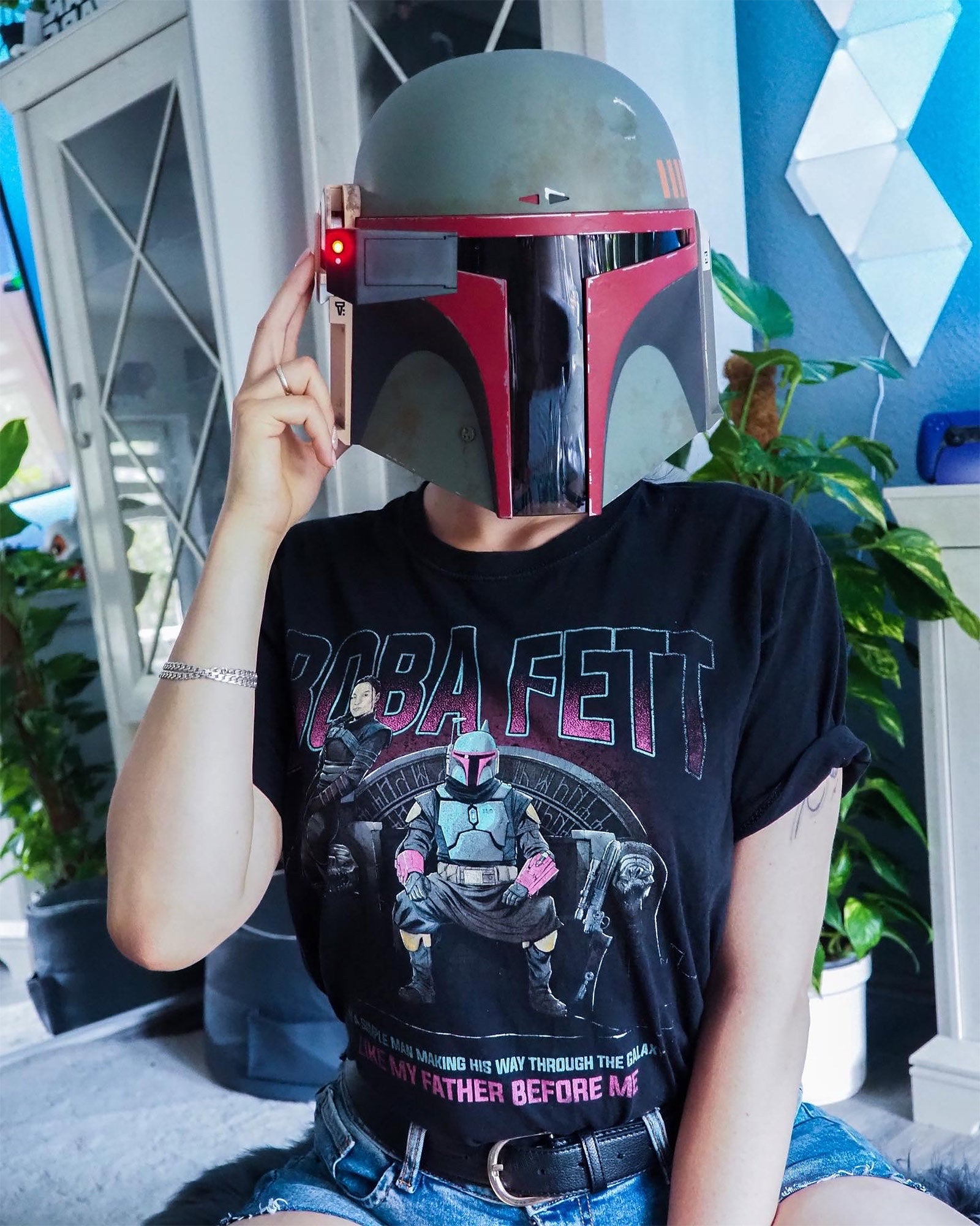 Immagine del prodotto Maglietta nera Boba Fett Throne - Star Wars Mandalorian