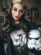 Immagine del prodotto Maglietta BMX Trooper per fan di Star Wars nera