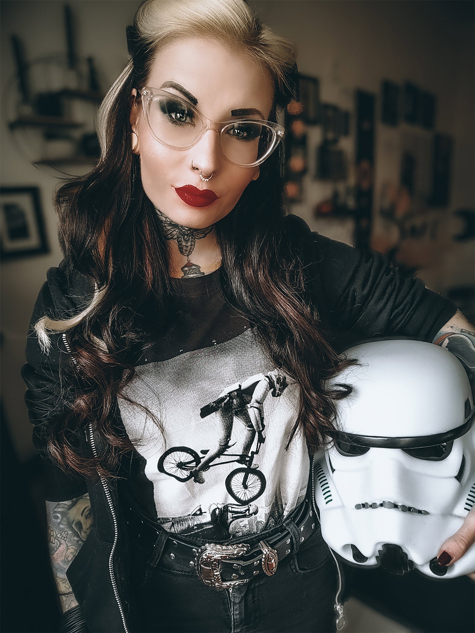 Immagine del prodotto Maglietta BMX Trooper per fan di Star Wars nera