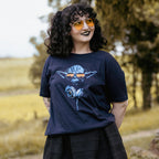 Immagine del prodotto T-shirt DJ Knight per fan di Star Wars blu