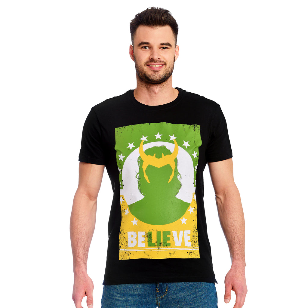 Immagine del prodotto Loki - Believe Lie Poster T-shirt nera