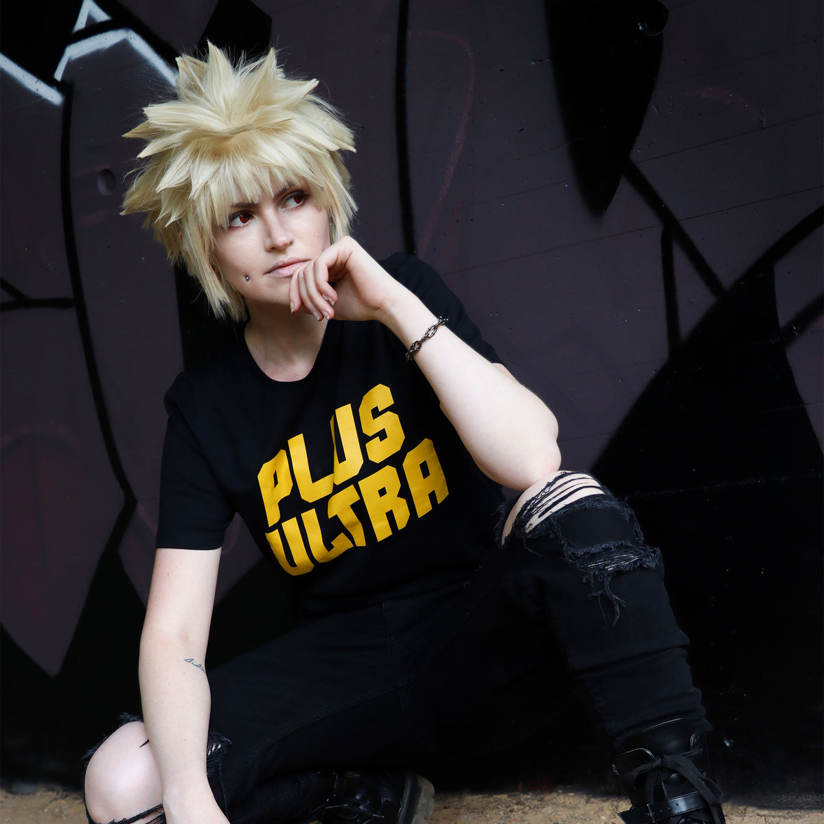 Immagine del prodotto Maglietta Plus Ultra per fan di My Hero Academia nera