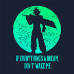 Immagine del prodotto T-shirt di Cloud Strife per fan di Final Fantasy blu