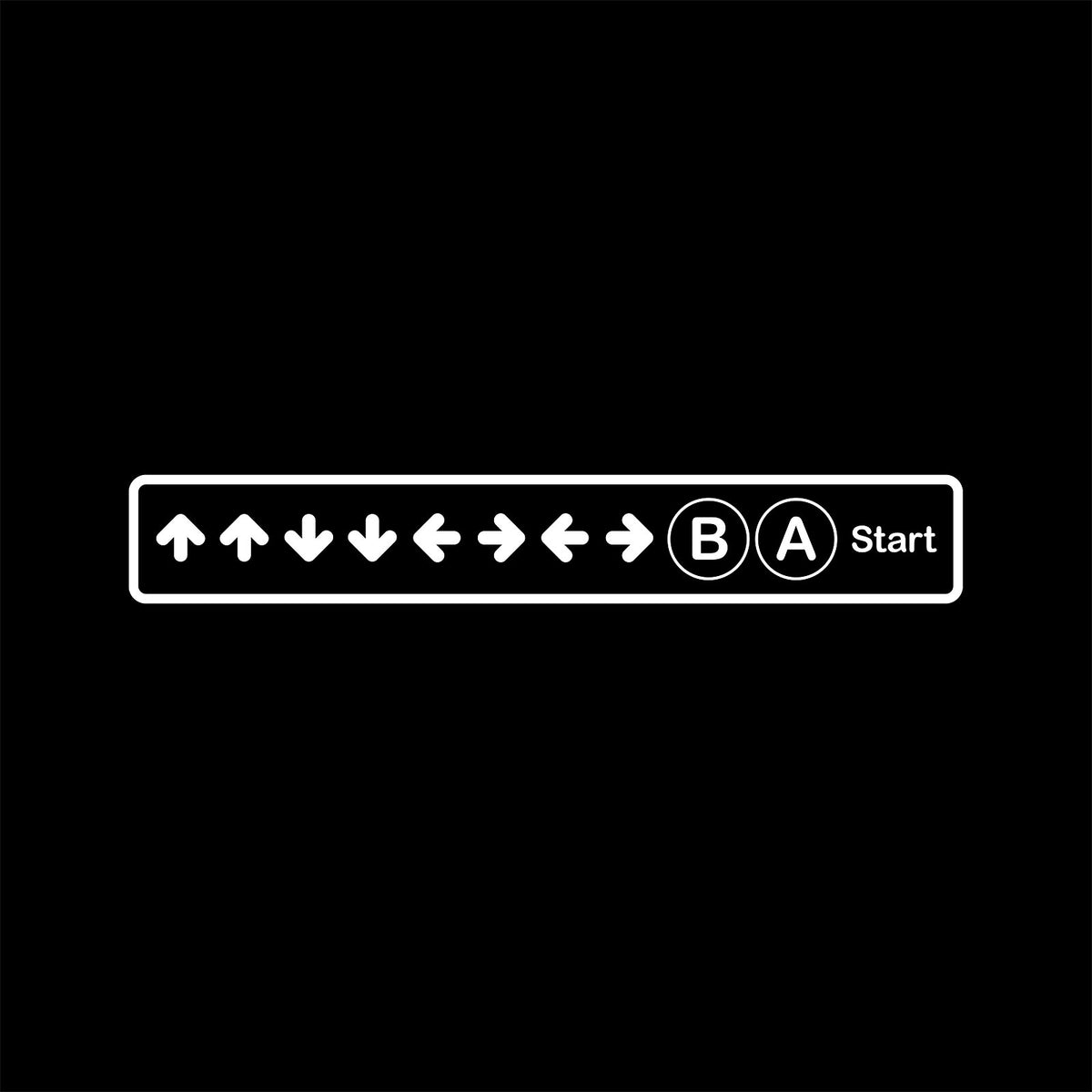 Product image Konami Code T-Shirt for Gaming Fans Black
