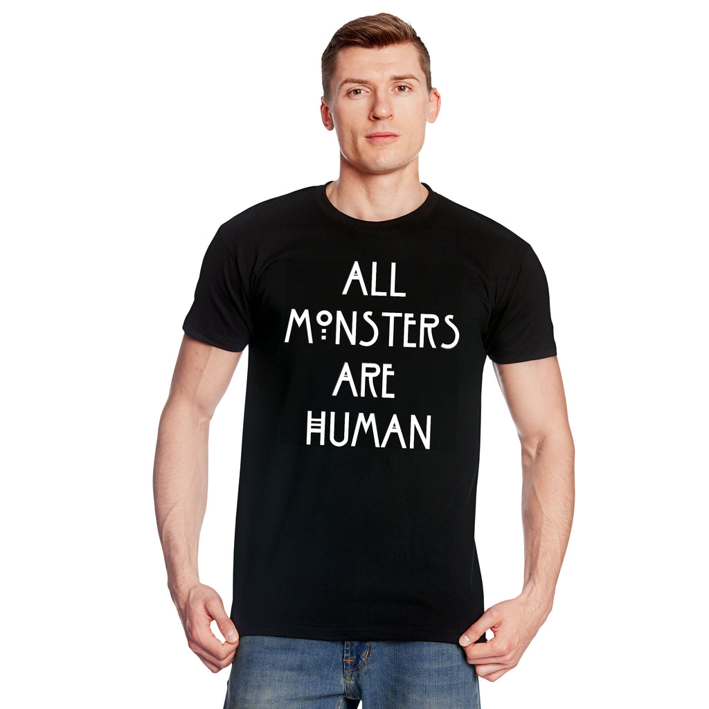 Immagine del prodotto T-shirt Human Monsters per fan di American Horror Story nera