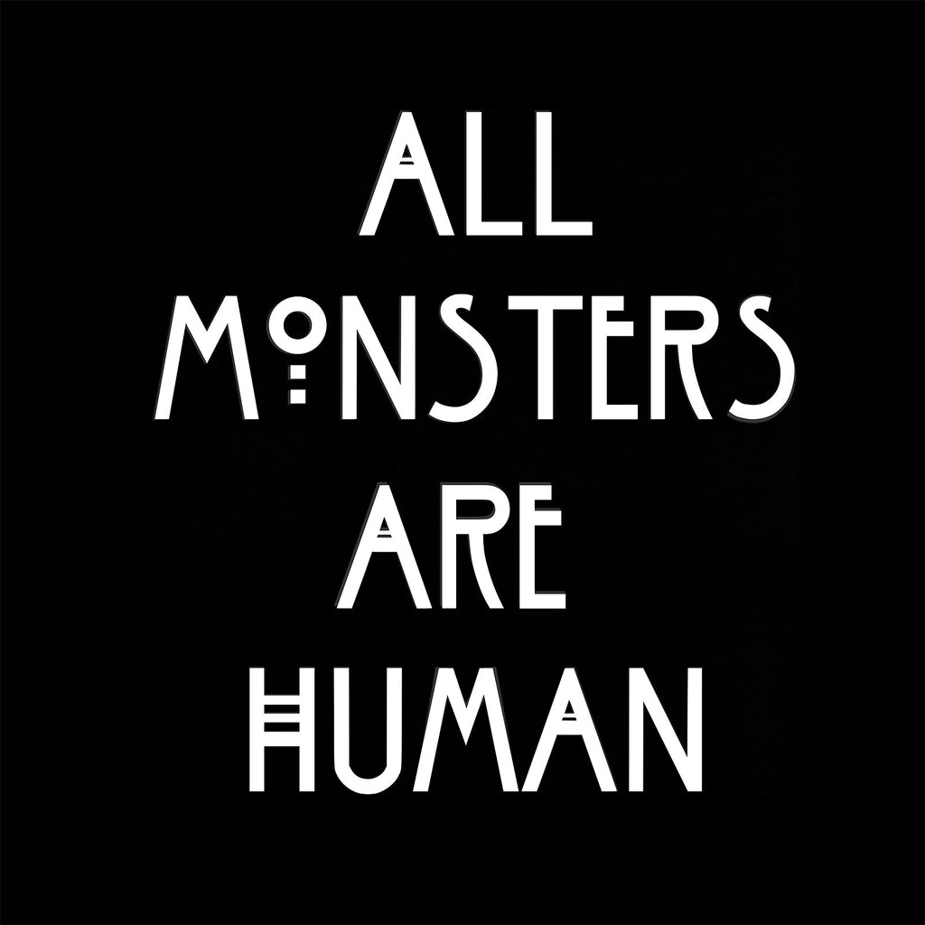 Immagine del prodotto T-shirt Human Monsters per fan di American Horror Story nera