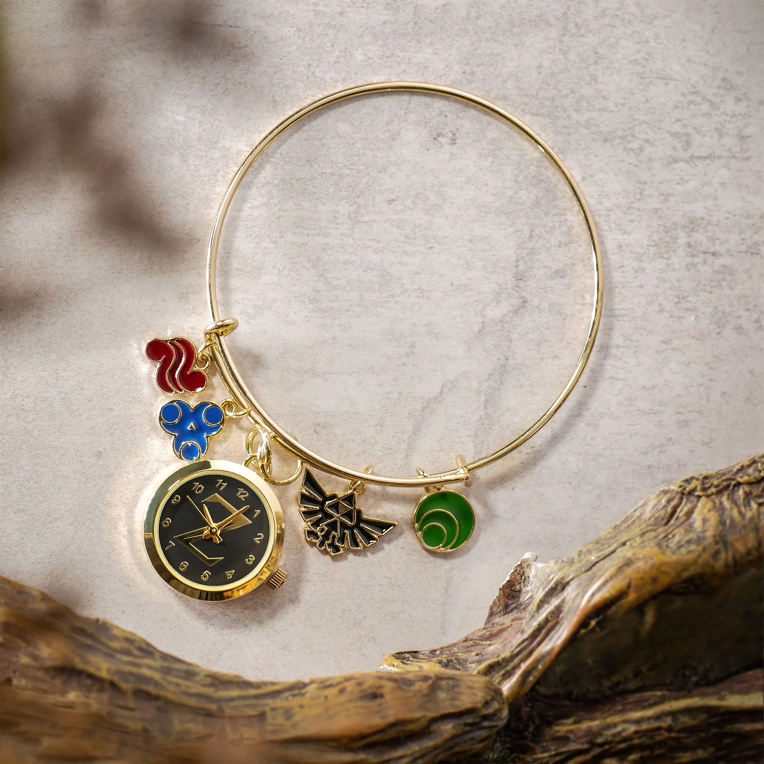 Immagine del prodotto Zelda - Bracciale Charm con Simboli e Orologio