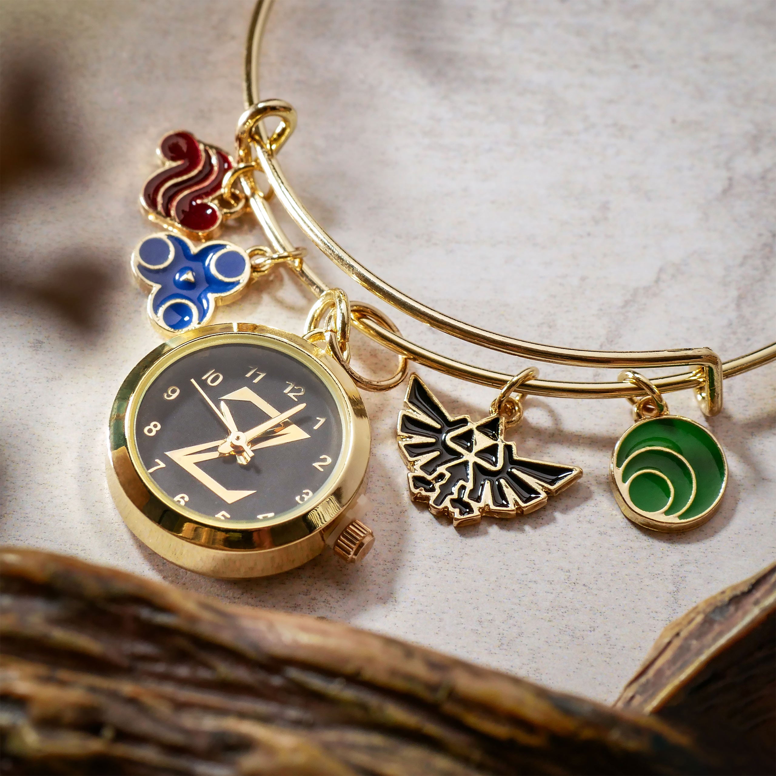 Immagine del prodotto Zelda - Bracciale Charm con Simboli e Orologio