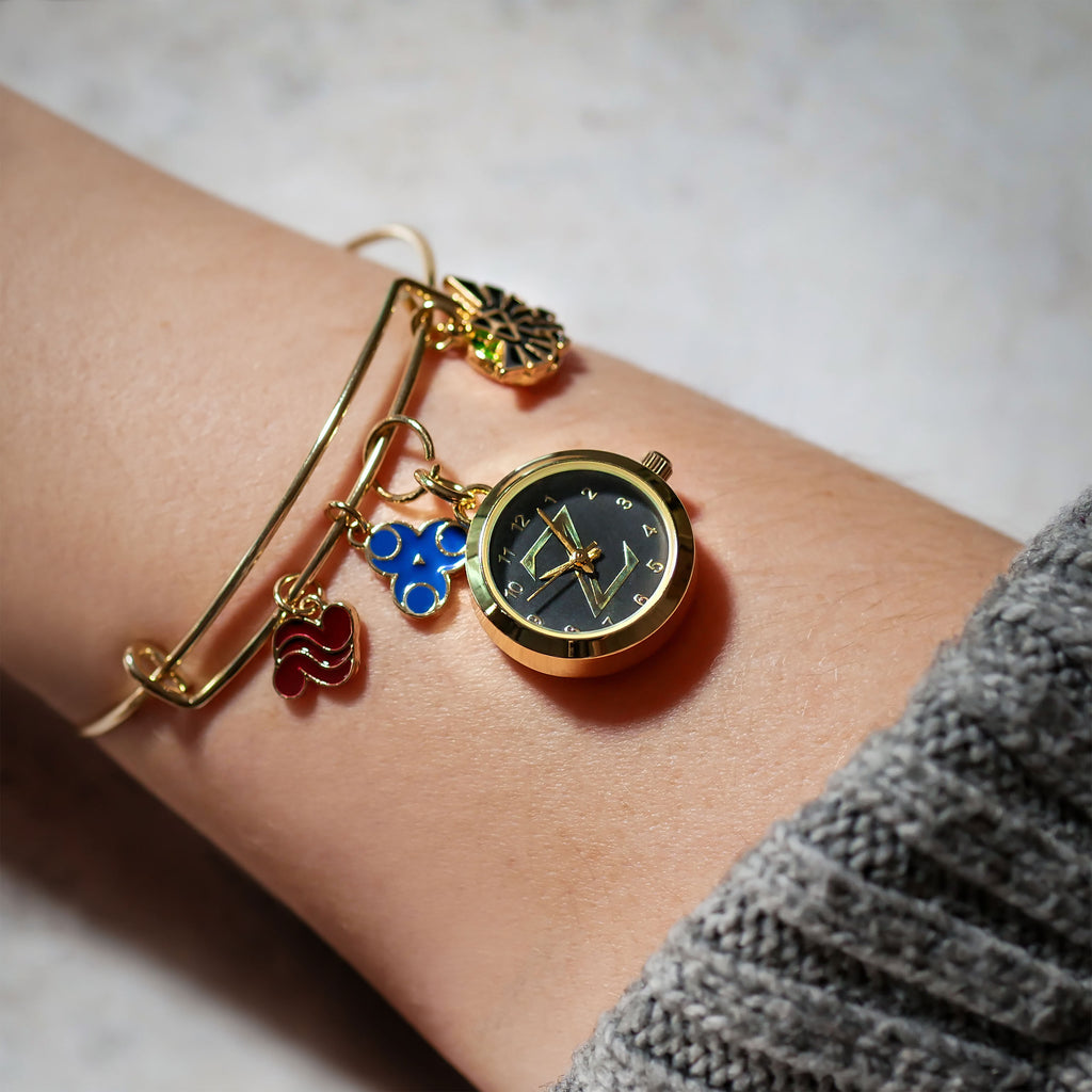 Immagine del prodotto Zelda - Bracciale Charm con Simboli e Orologio