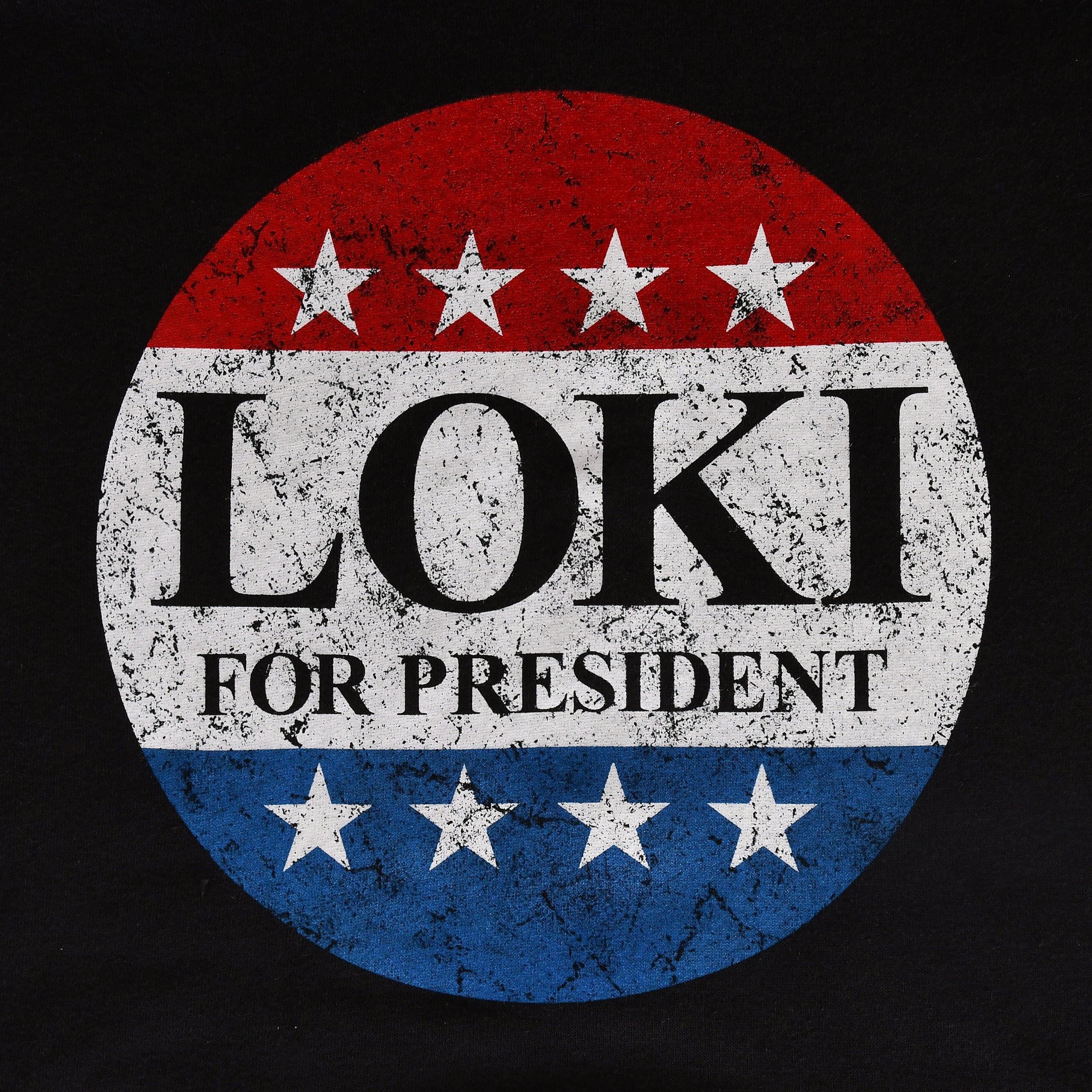 Immagine del prodotto Felpa con cappuccio For President per i fan di Loki nero