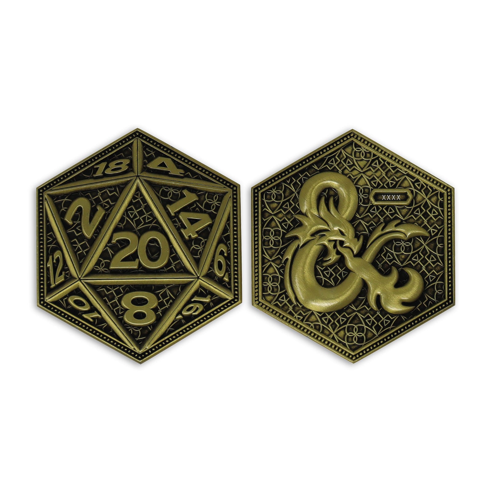 Immagine del prodotto Dungeons & Dragons - Moneta da collezione a forma di dado edizione limitata