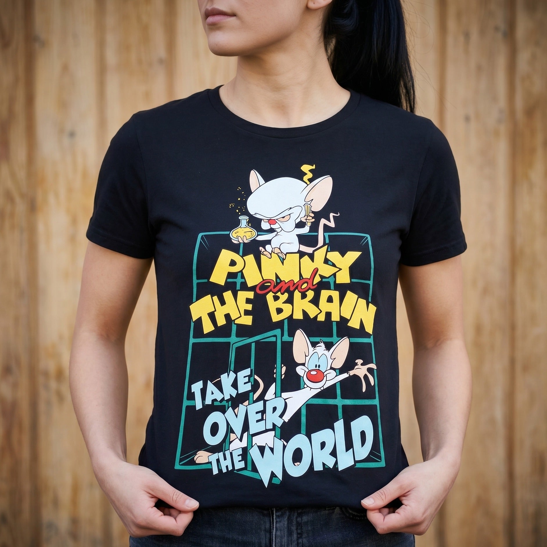 Immagine del prodotto Pinky e il Cervello - Maglietta Take Over The World