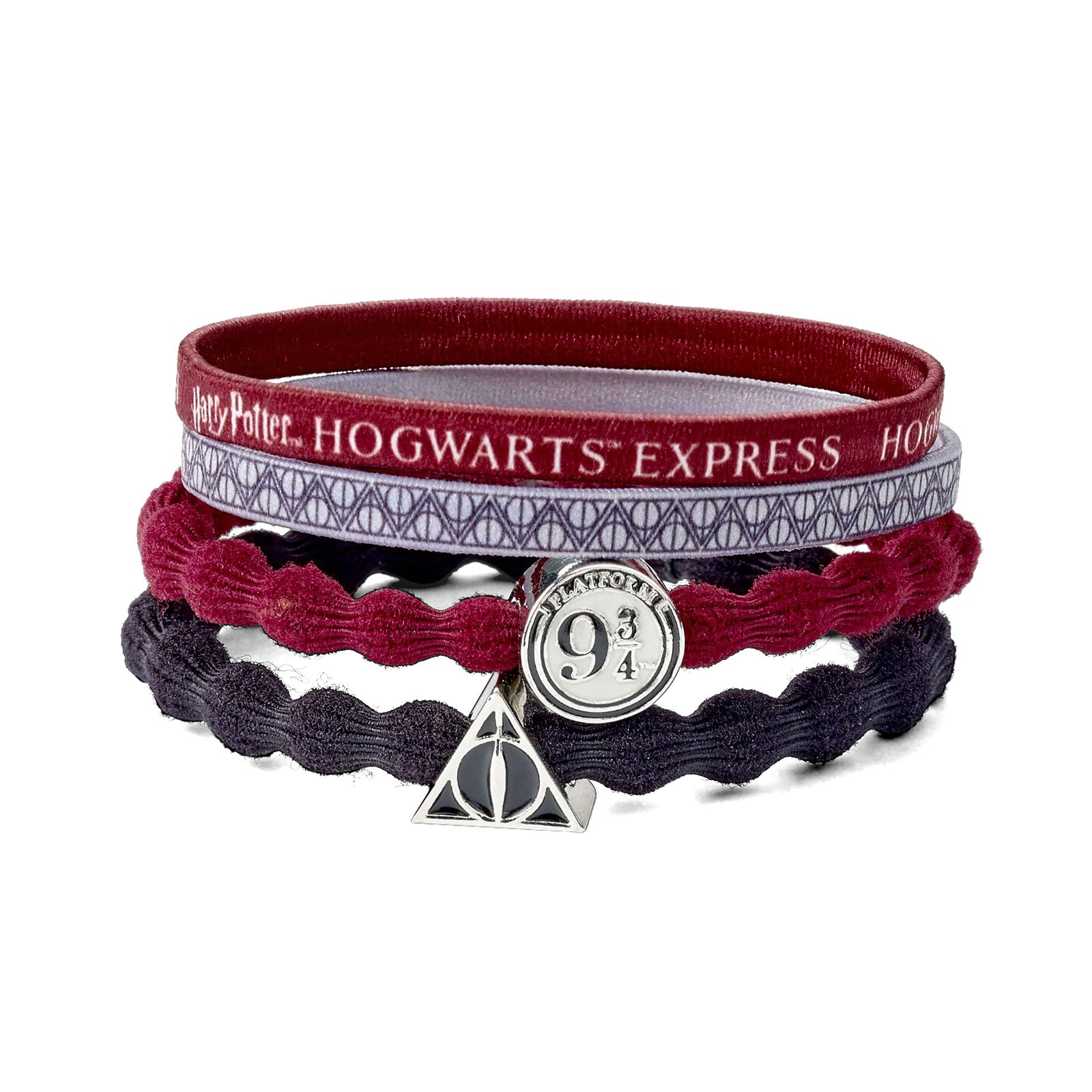Immagine del prodotto Set di 4 fasce per capelli 9 3/4 & Doni della Morte - Harry Potter