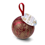 Immagine del prodotto Harry Potter - Palla di Natale stemma di Hogwarts con collana Boccino d'Oro