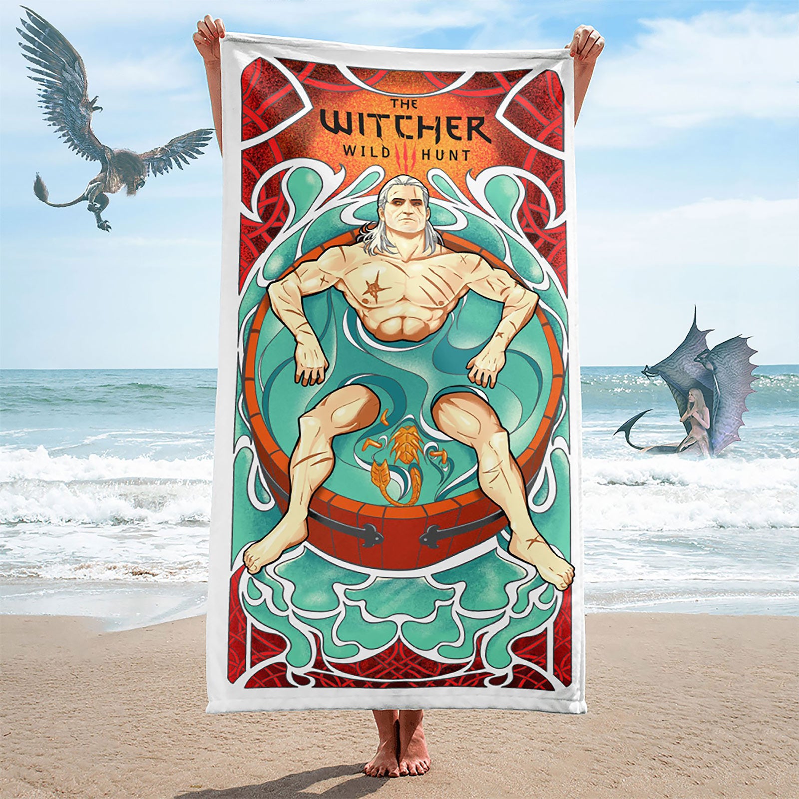 Immagine del prodotto Witcher - Non c'è riposo per l'asciugamano da spiaggia Witcher