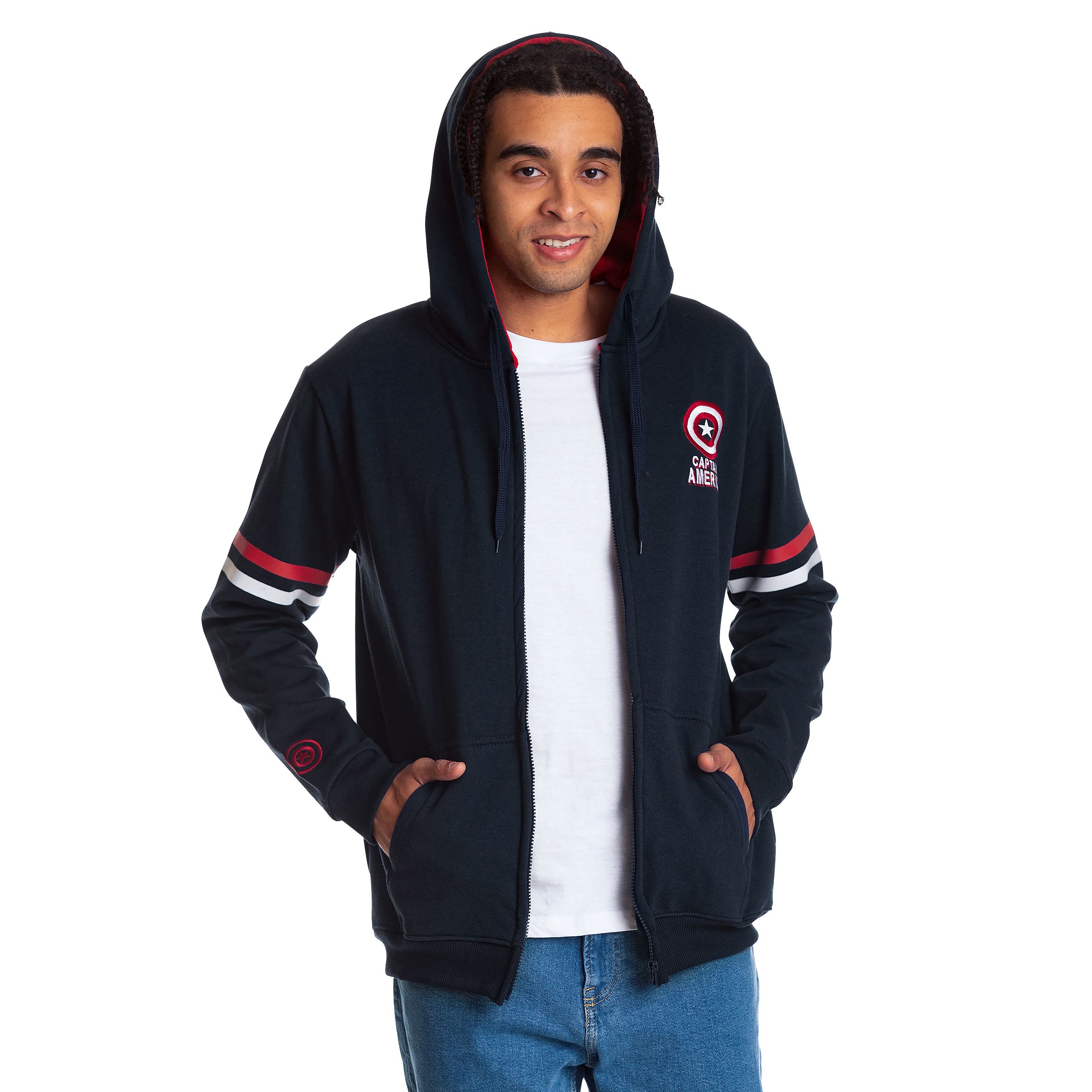Immagine del prodotto Captain America - Felpa con cappuccio Brooklyn Soldier blu