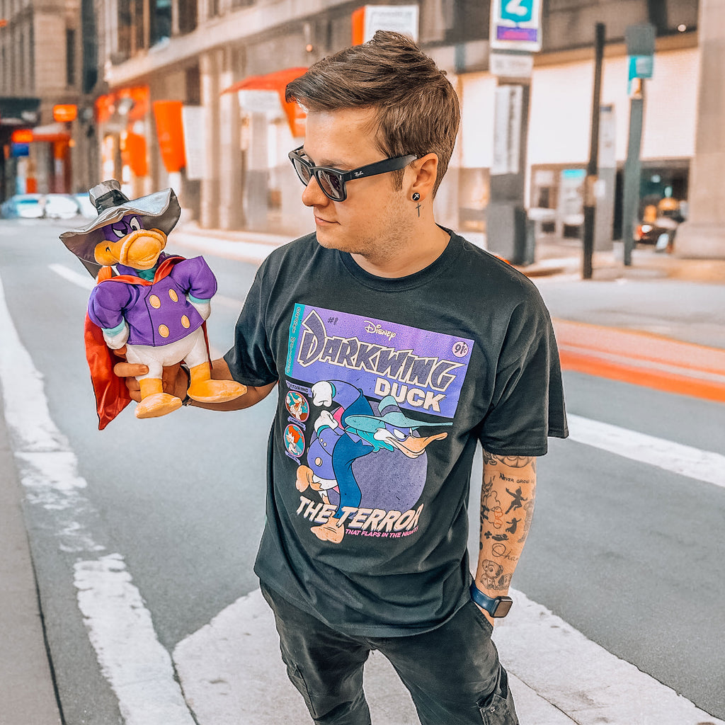 Immagine del prodotto Darkwing Duck - T-Shirt nera con copertina a fumetti