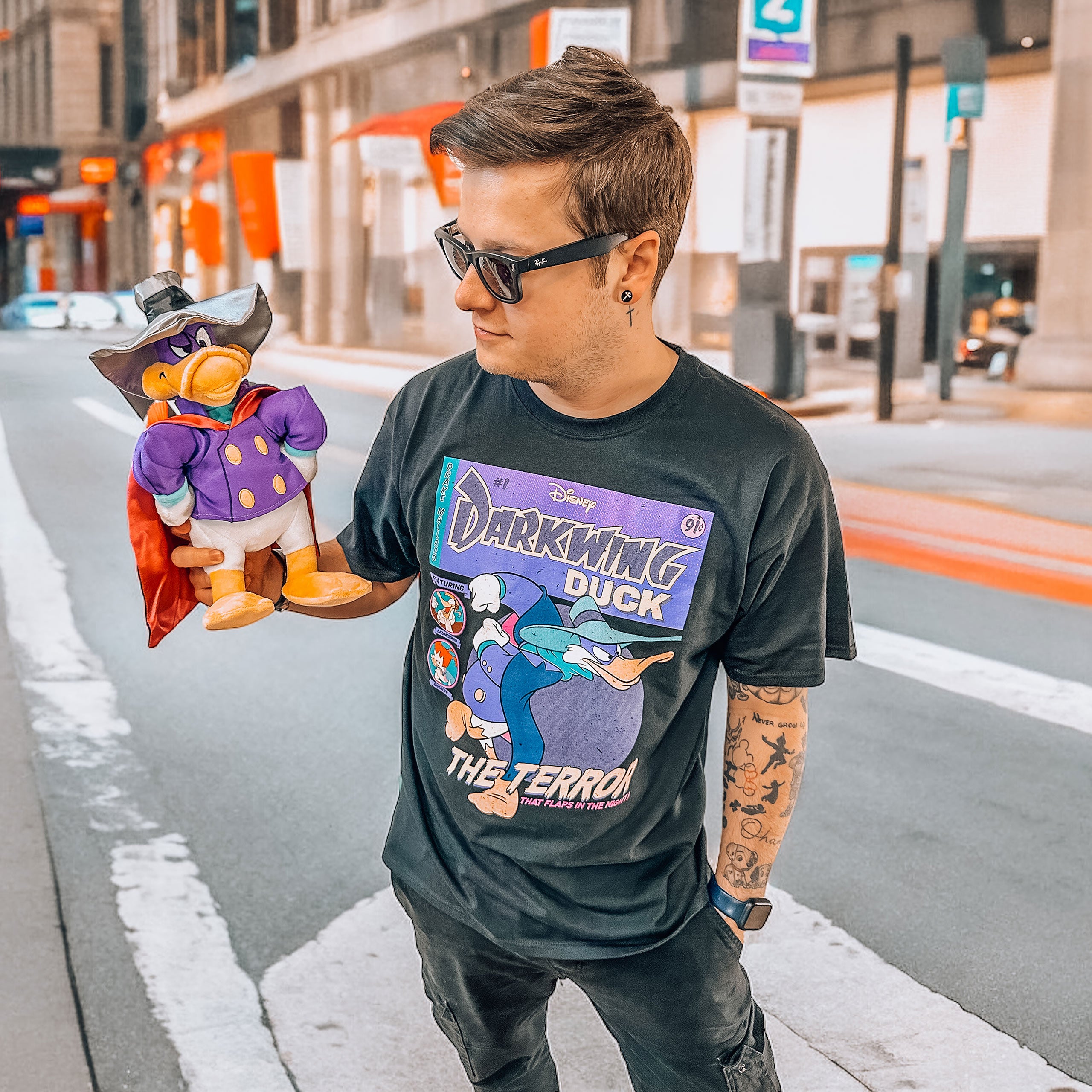 Immagine del prodotto Darkwing Duck - T-Shirt nera con copertina a fumetti