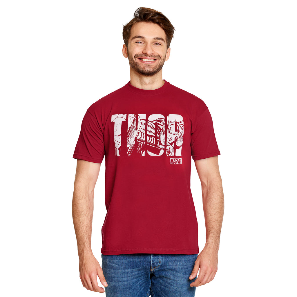 Immagine del prodotto Marvel - T-shirt rossa con logo Thor