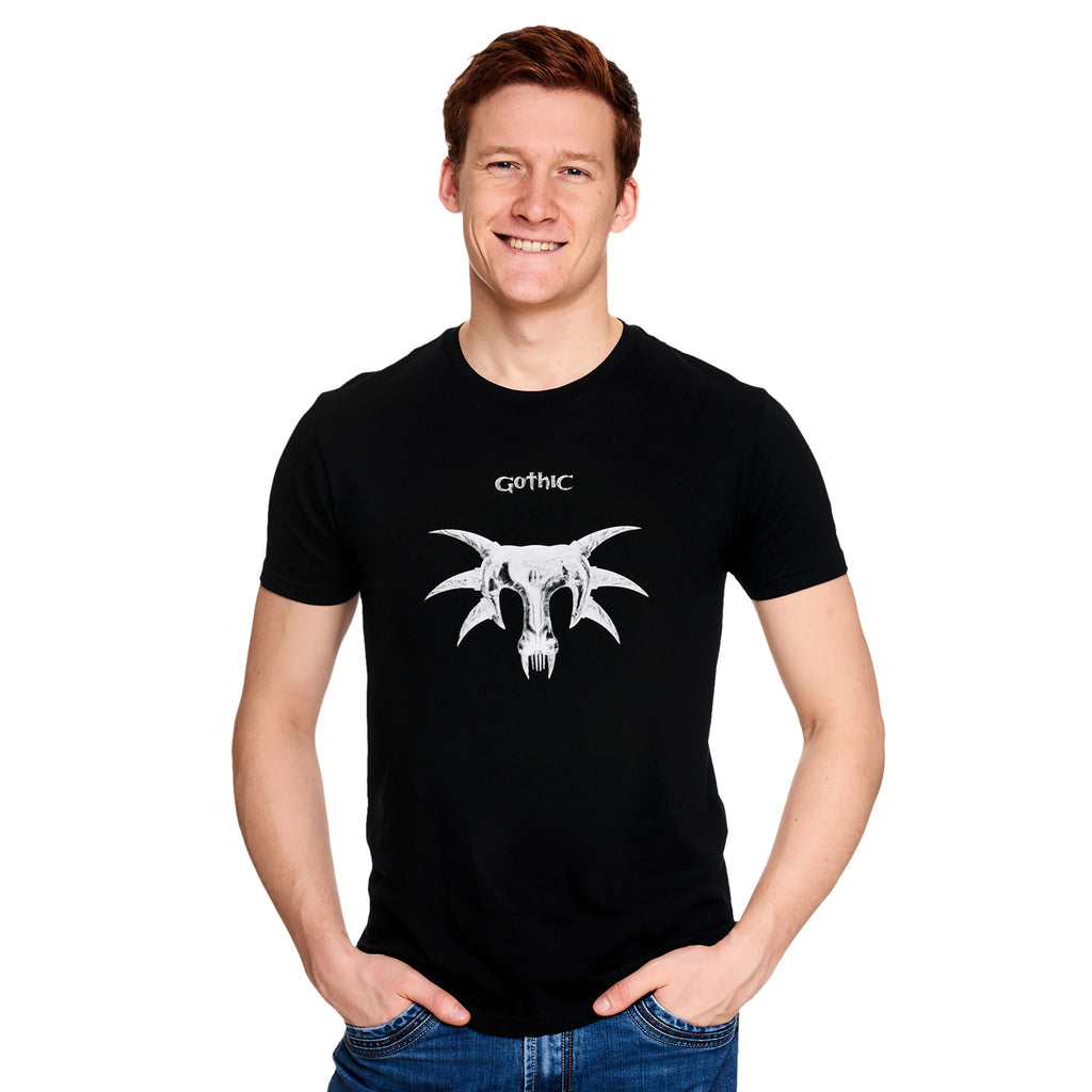 Immagine del prodotto Gothic - T-shirt in cotone biologico con maschera da dormiente nera