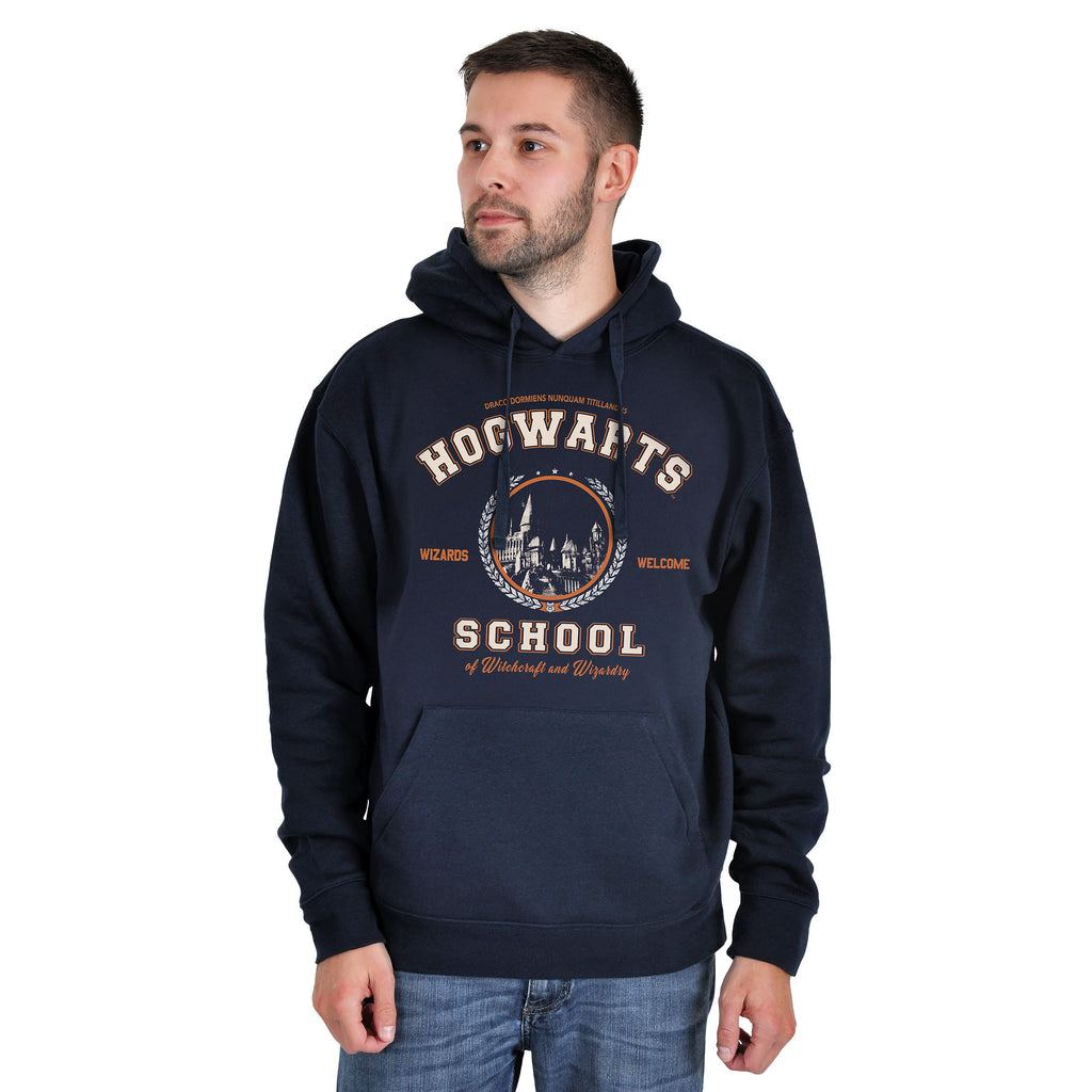Immagine del prodotto Harry Potter - Felpa con cappuccio della Scuola Hogwarts blu