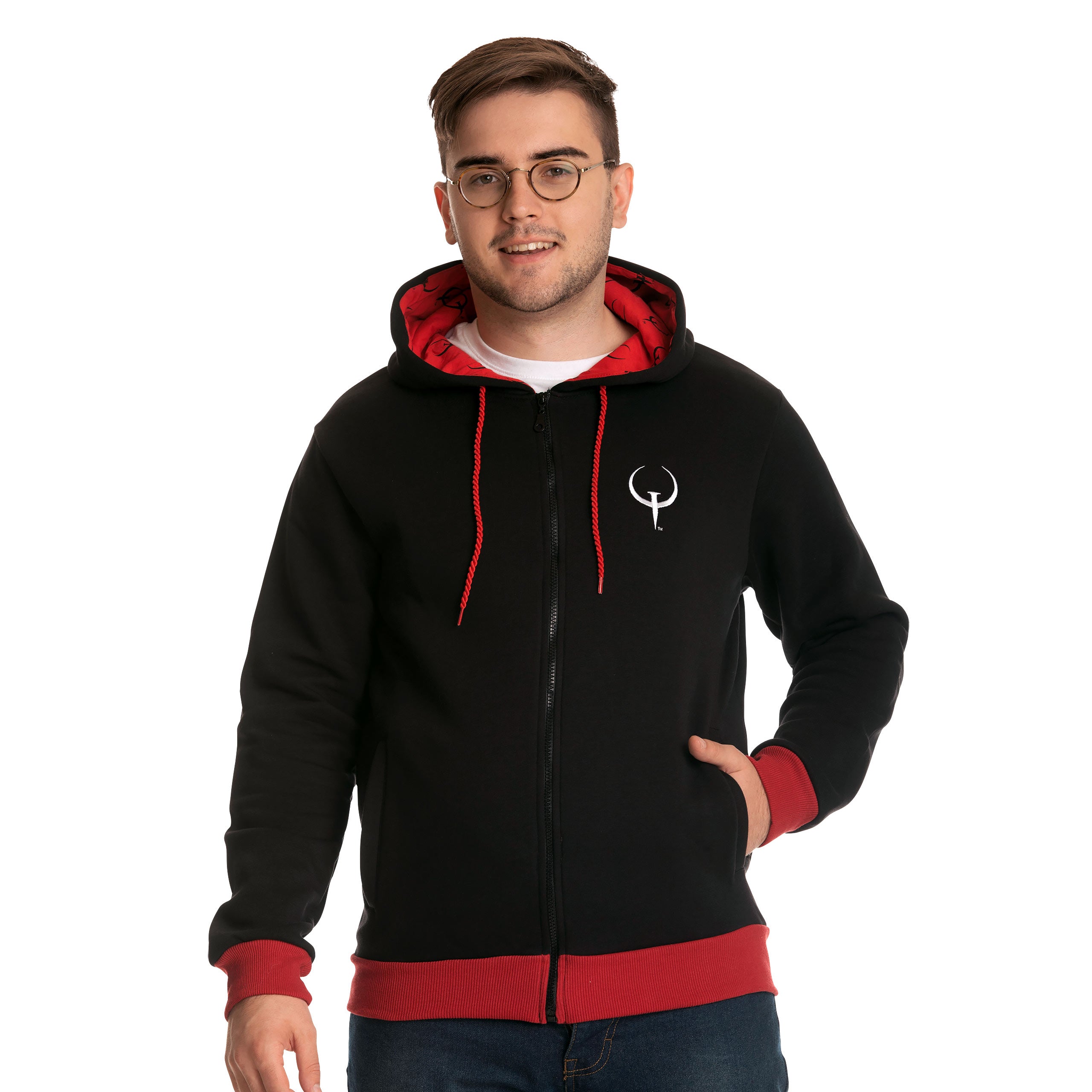 Immagine del prodotto Quake - Felpa con cappuccio con logo
