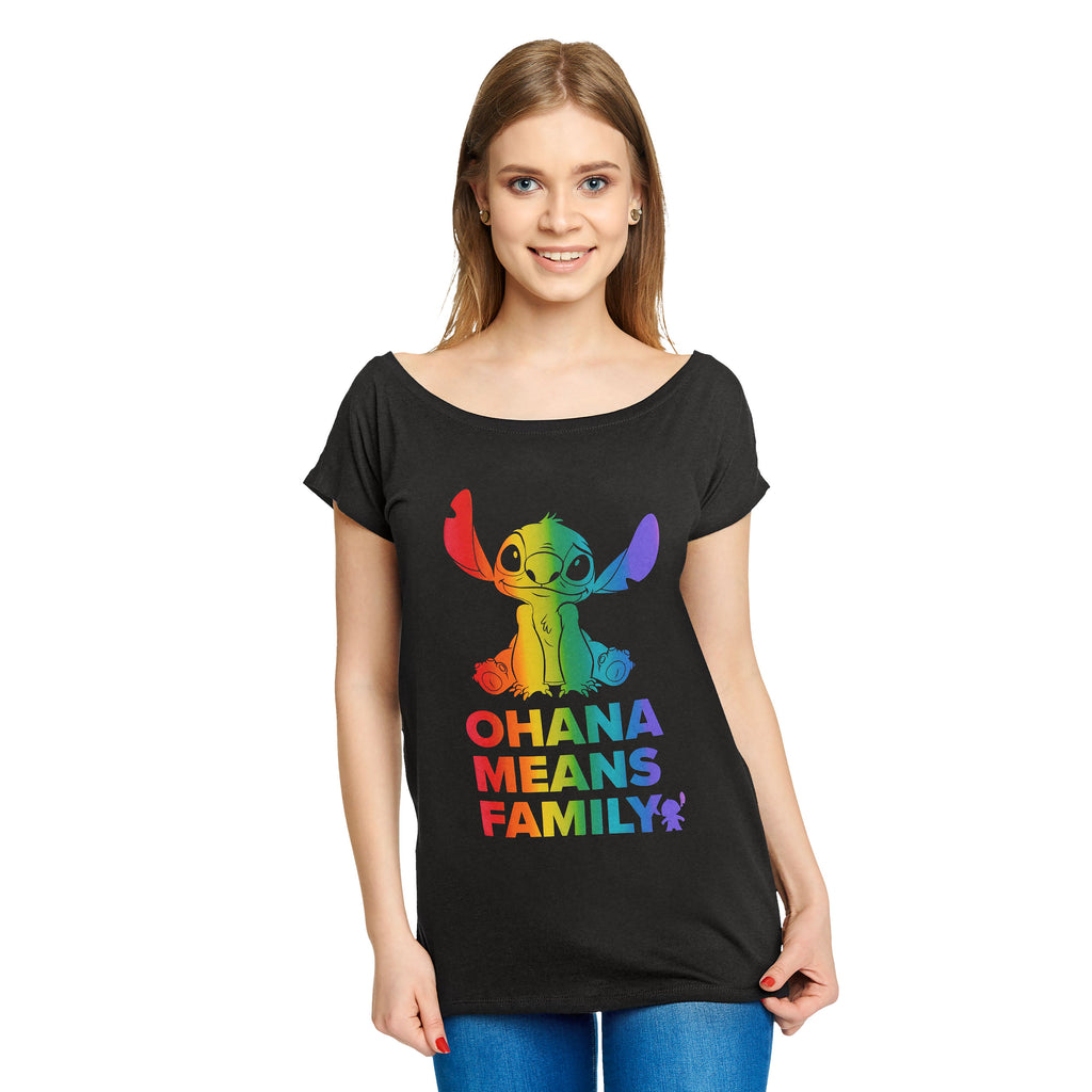 Immagine del prodotto Lilo & Stitch - Ohana Rainbow Pride T-shirt donna Loose Fit