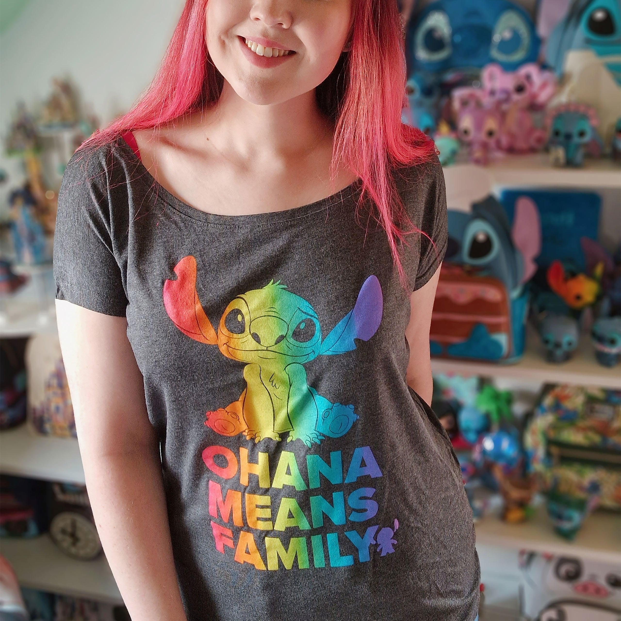Immagine del prodotto Lilo & Stitch - Ohana Rainbow Pride T-shirt donna Loose Fit