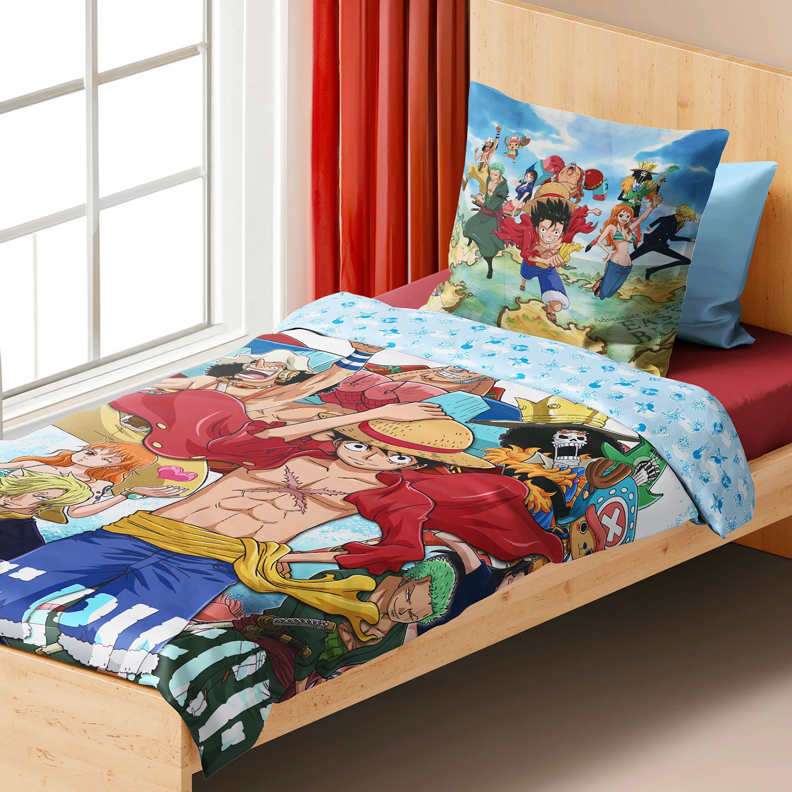 Immagine del prodotto One Piece - Ruffy & Crew Biancheria da letto reversibile