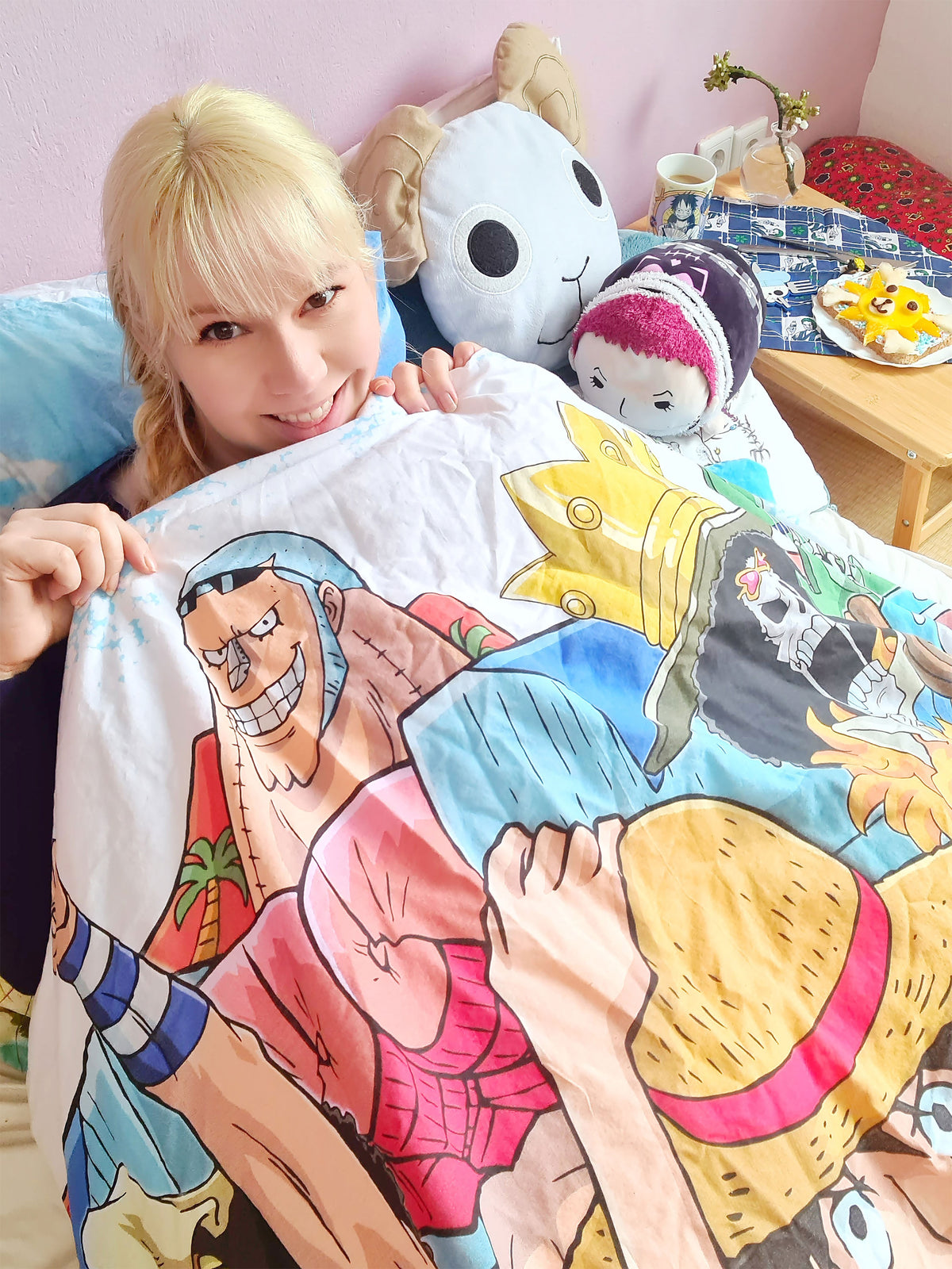 Immagine del prodotto One Piece - Ruffy & Crew Biancheria da letto reversibile