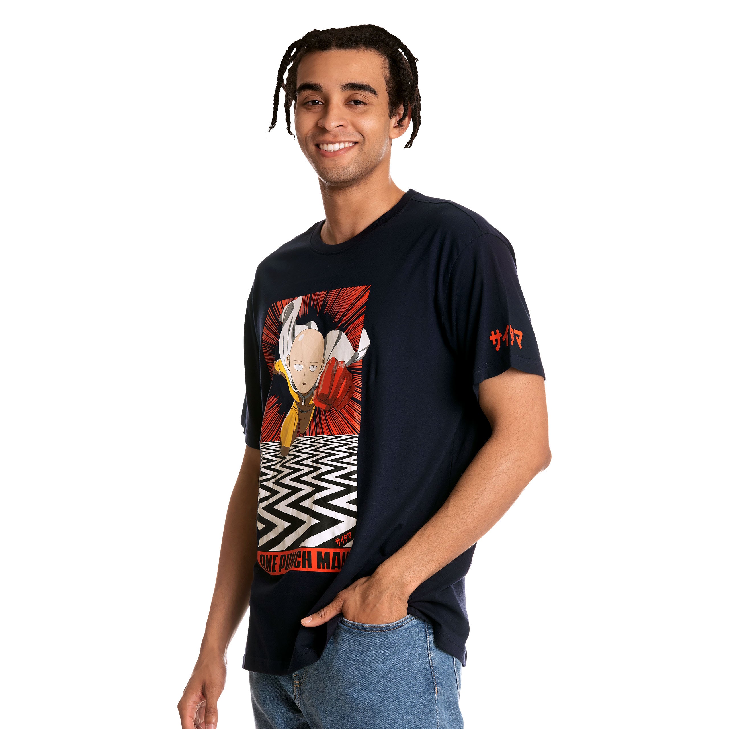 Product image One Punch Man - Saitama Fight T-Shirt blue