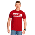 Immagine del prodotto Marvel - T-shirt con logo in cotone biologico rosso