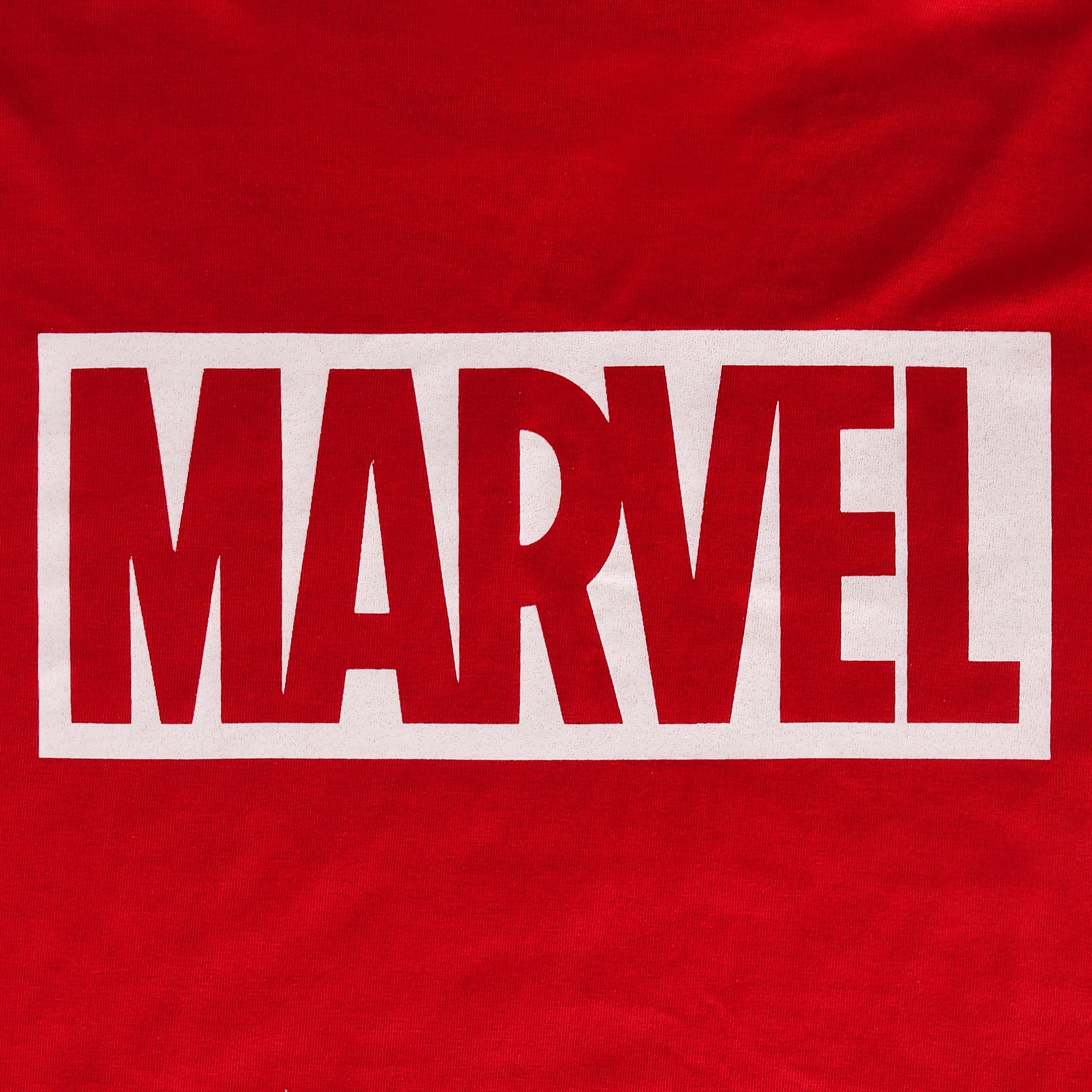 Immagine del prodotto Marvel - T-shirt con logo in cotone biologico rosso