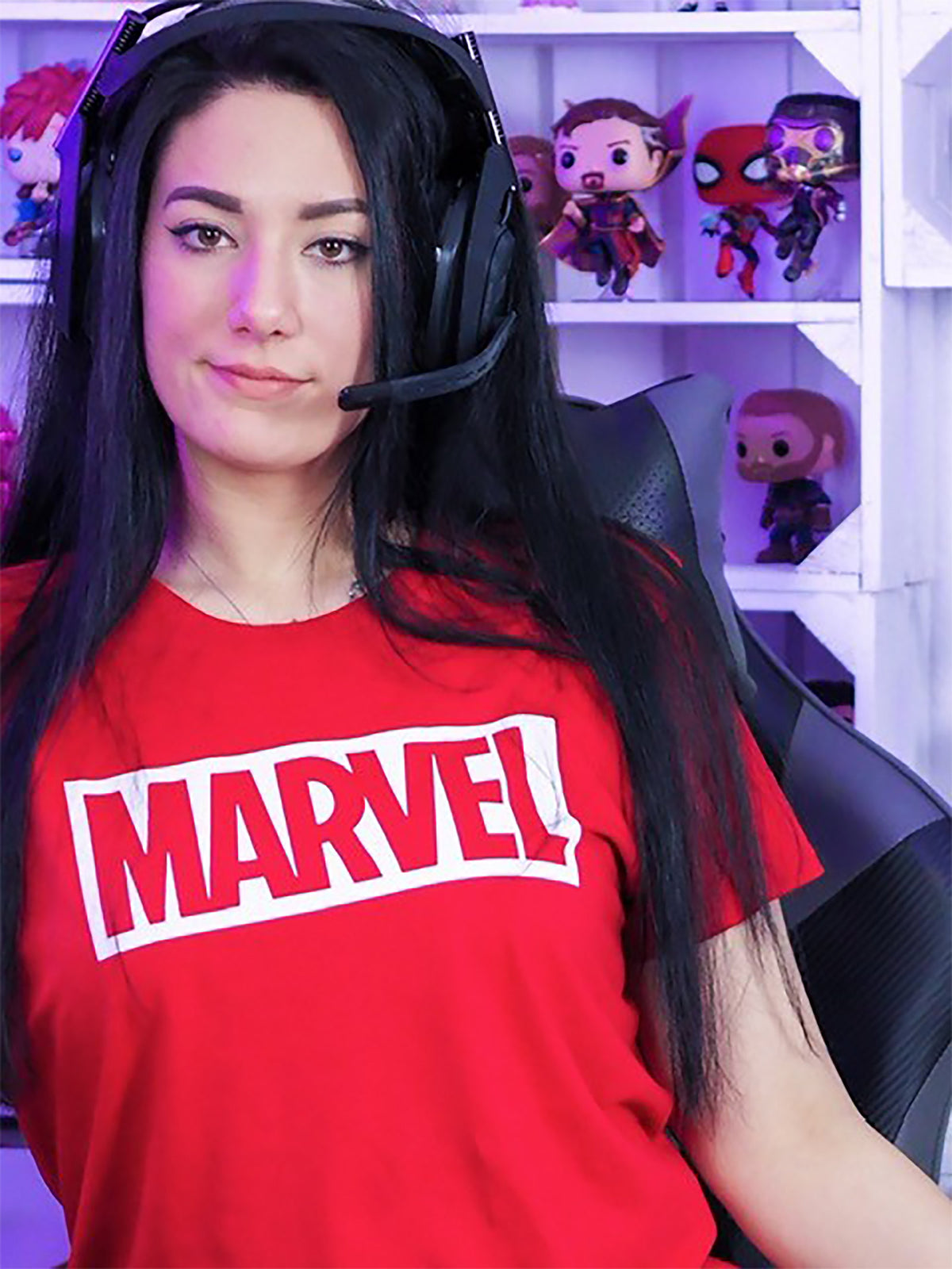 Immagine del prodotto Marvel - T-shirt con logo in cotone biologico rosso