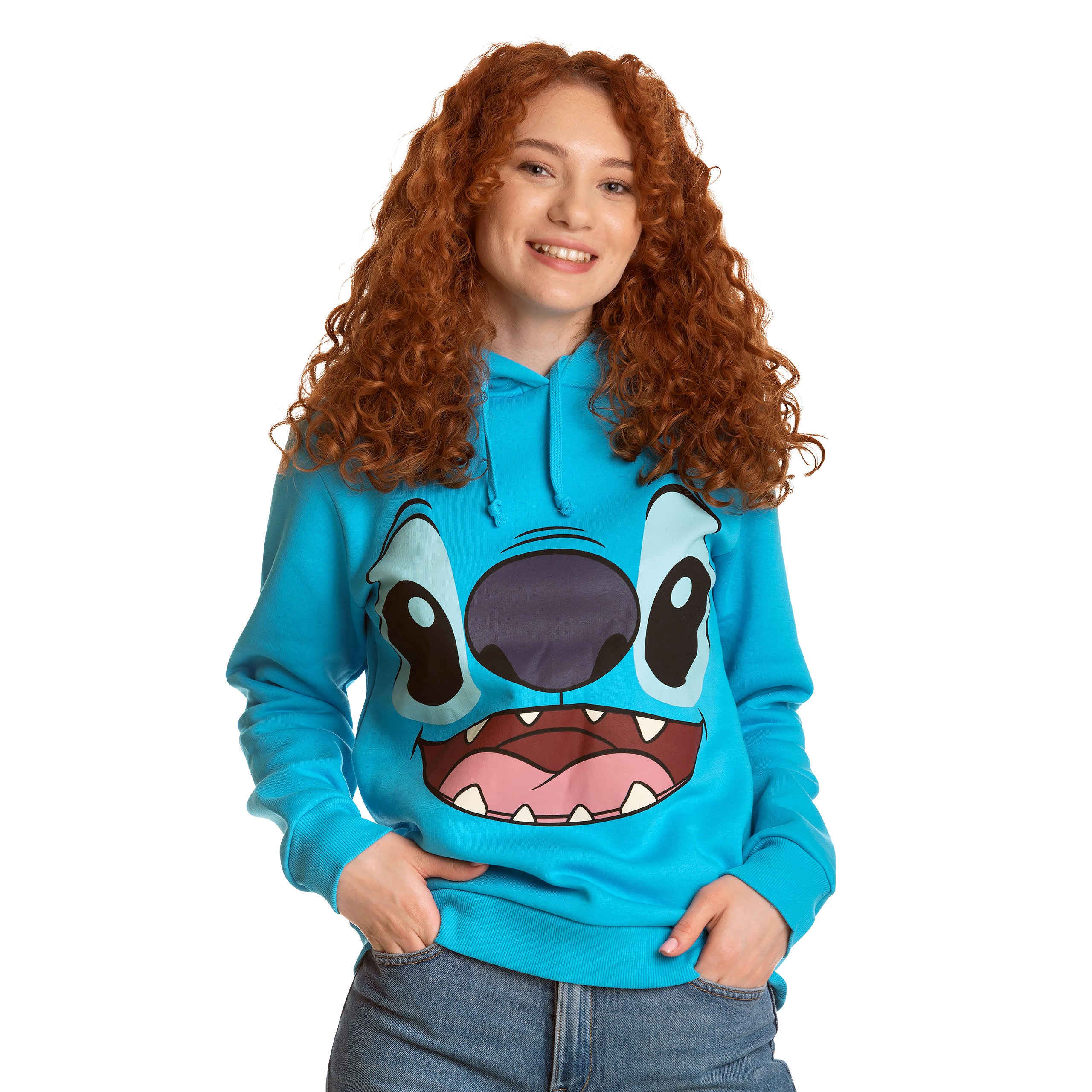 Immagine del prodotto Lilo & Stitch - Felpa con cappuccio da donna Stitch con orecchie blu