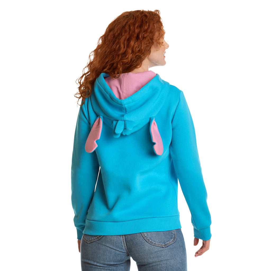 Immagine del prodotto Lilo & Stitch - Felpa con cappuccio da donna Stitch con orecchie blu