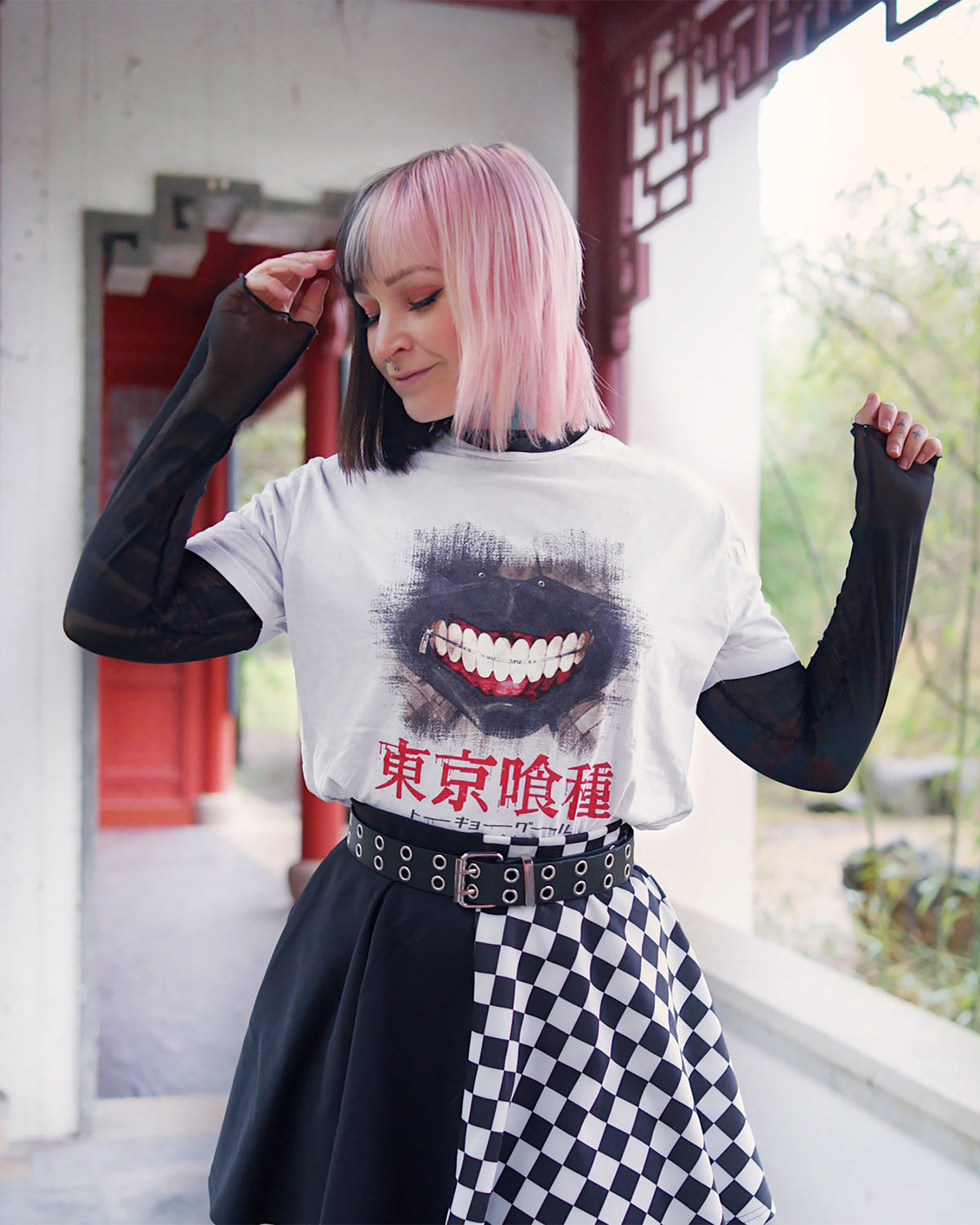 Immagine del prodotto Tokyo Ghoul - T-Shirt con maschera graffiata bianca