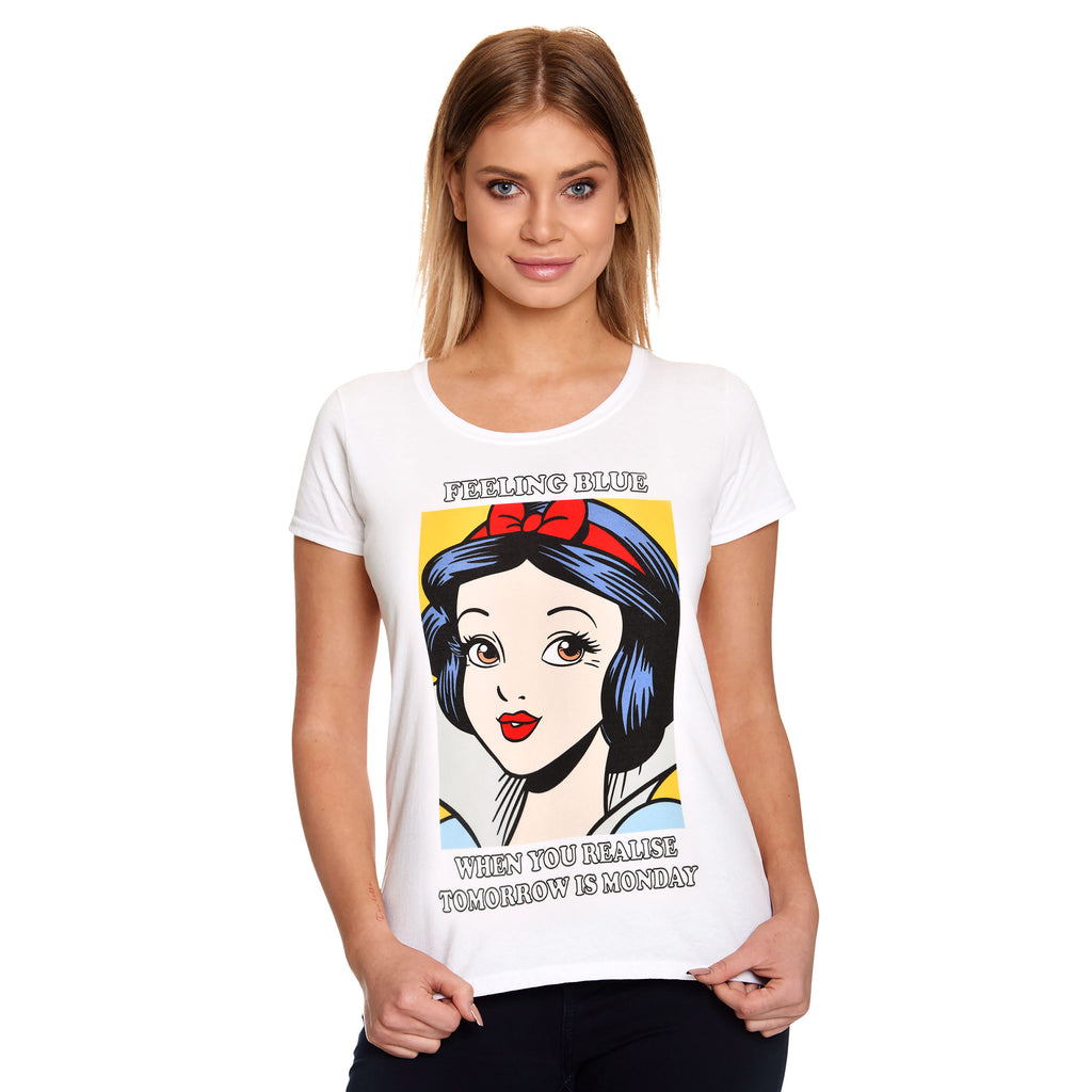 Immagine del prodotto Biancaneve - T-shirt da donna con ritratto bianco