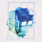 Immagine del prodotto Dr. Who - T-shirt Tardis in acquerello bianco