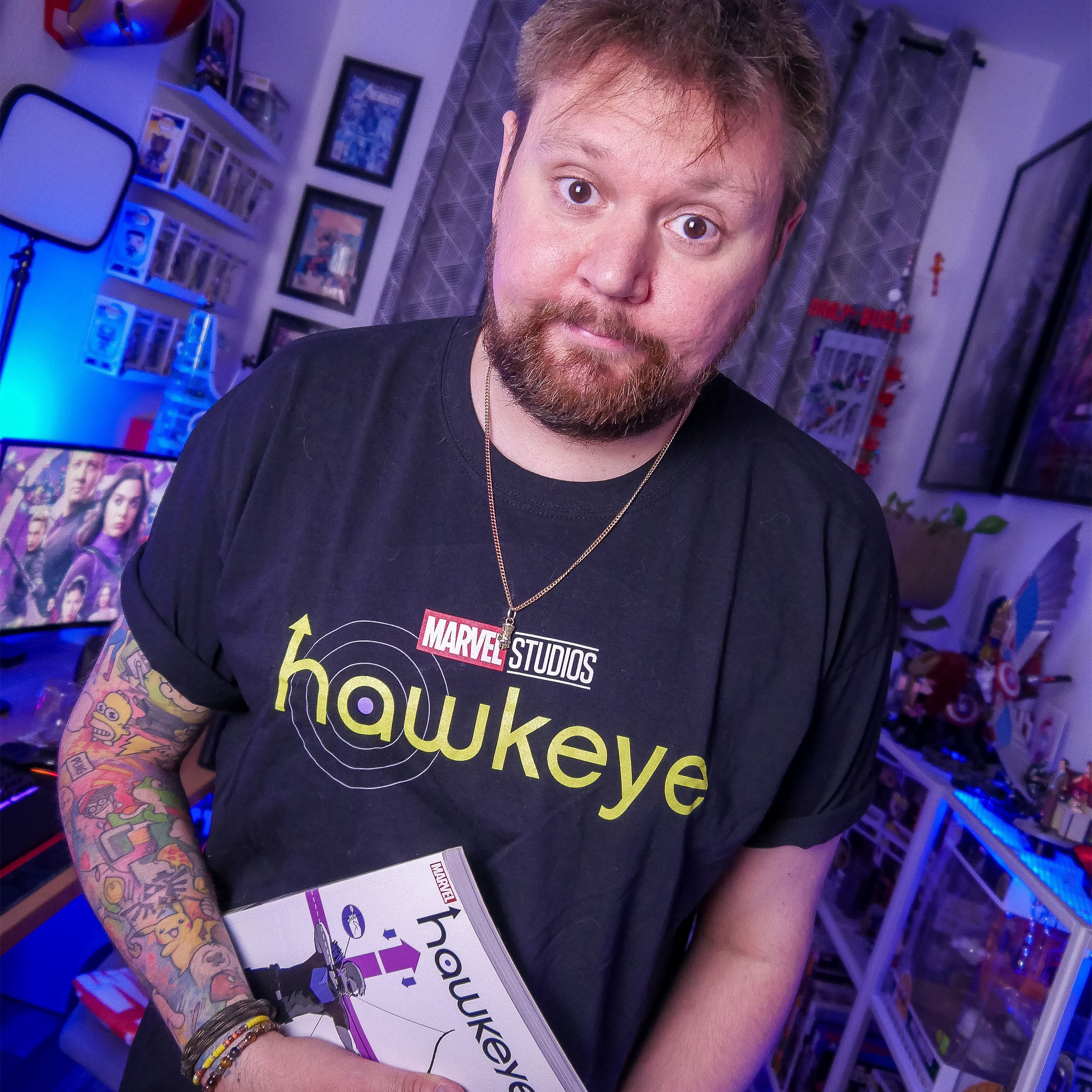 Immagine del prodotto Marvel Hawkeye - T-shirt con logo nero
