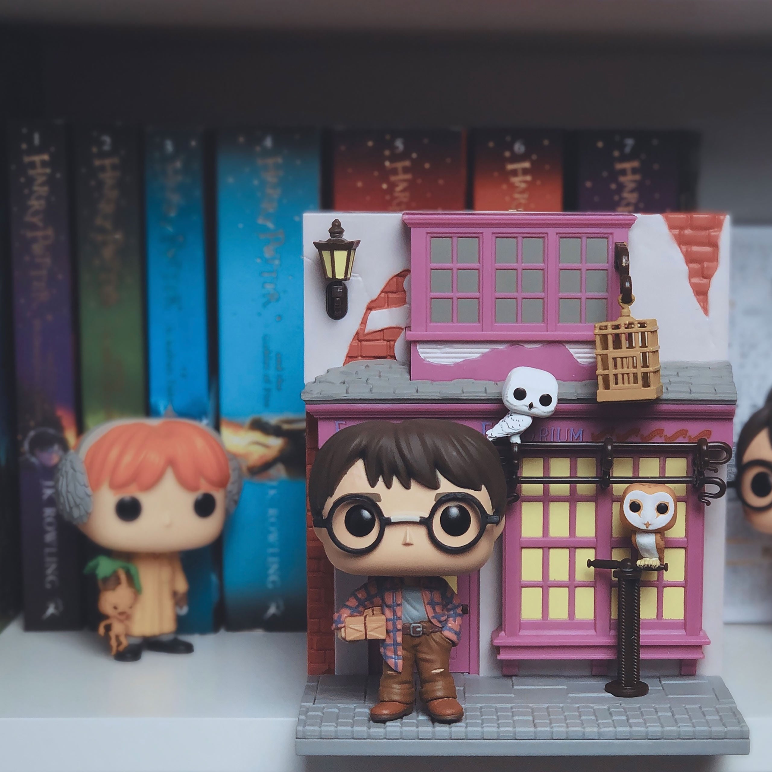 Immagine del prodotto Harry Potter e il negozio di gufi Eeylops figura Funko Pop con diorama