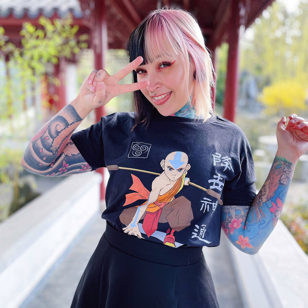 Immagine del prodotto Avatar Il Signore degli Elementi - T-shirt Aang Ready For Battle nera